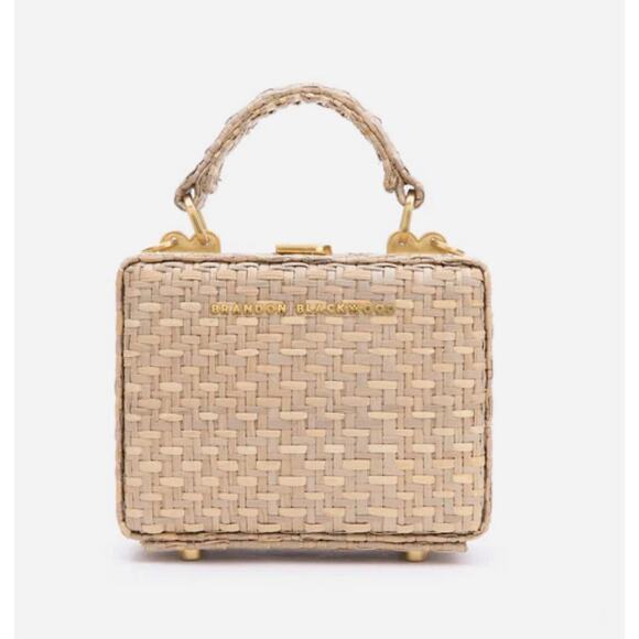 Brandon Blackwood Straw Wicker MINI KENDRICK TRUNK Gen 1 - Picture 1 of 10